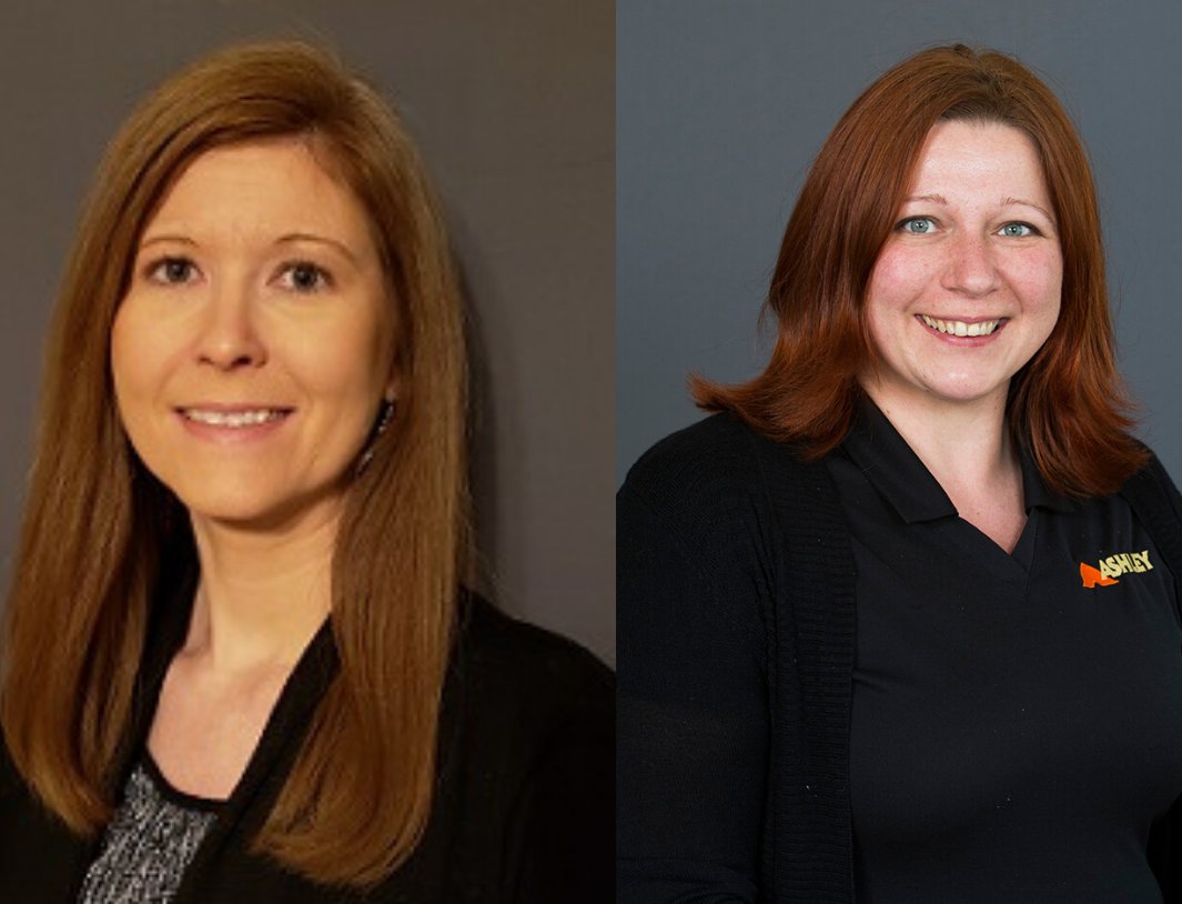 The Manufacturing Institute announced Evelina Rurek and Andrea Baker of Ashley Furniture Industries, Inc. will receive the Women in Manufacturing STEP Ahead Award in April! Congratulations, we are so proud to have you on the Ashley Furniture Team!