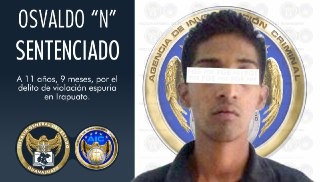FGEGUANAJUATO's tweet photo. #SentenciaAViolador Agentes de Litigación de la Fiscalía General obtienen condena de 11 años y nueve meses en prisión para Osvaldo "N" por el delito de violación https://t.co/CKaK0SMpbB