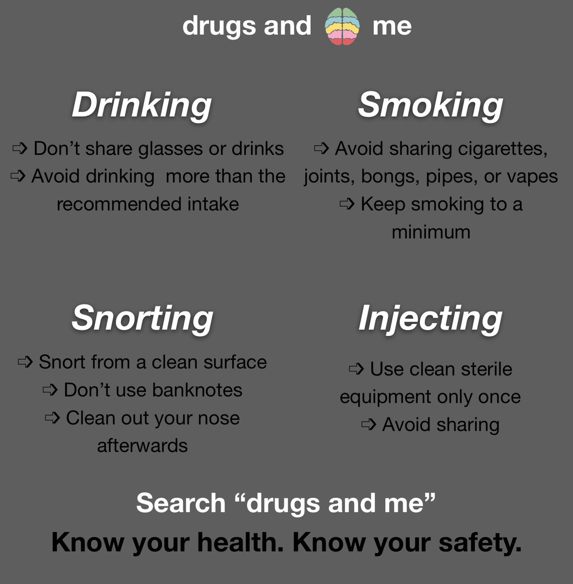 ❗COVID-19 UPDATE 
It's crucial you keep yourself safe during the pandemic. Use these following harm reduction #tips and your government's advice to keep yourself protected. Check our website for more info on how to reduce harms while taking drugs.

Stay safe

#covid19