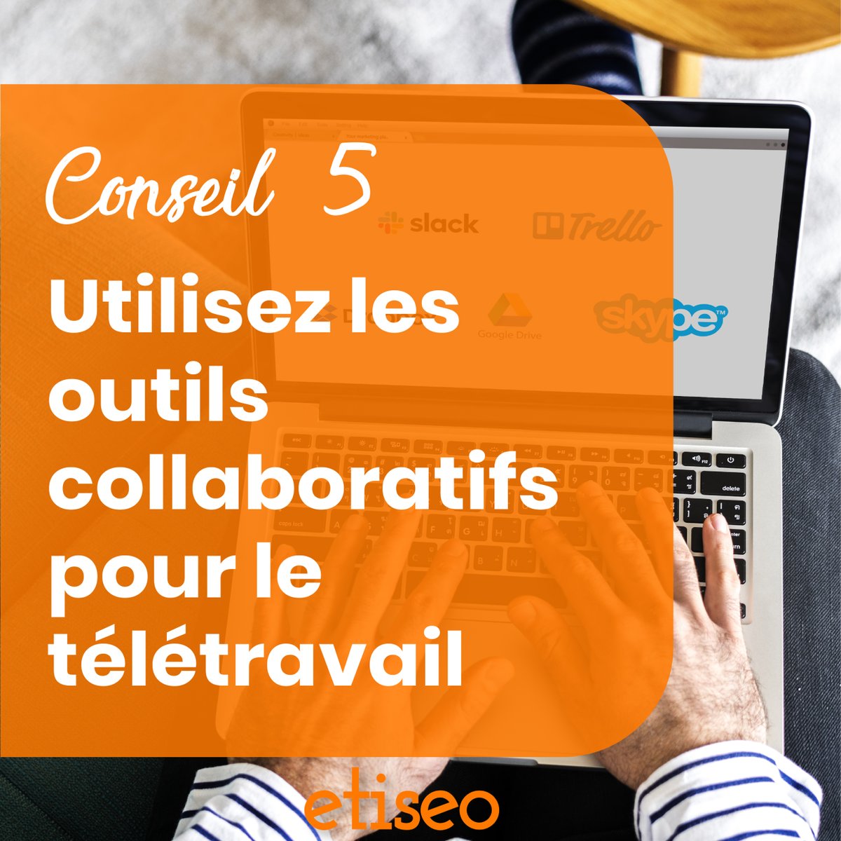 Conseil 5 : 
Utilisez les outils collaboratifs pour le télé travail. 
Communication collaborative 🤓!
✅Slack : Abusez de cet outil pour rester en contact avec votre équipe🧐... linkedin.com/posts/agence-e…
#télétravail #conseils #seo #agenceweb #communication