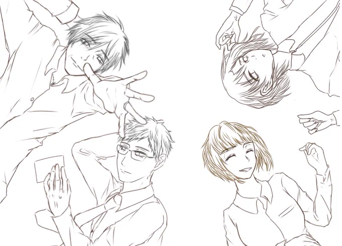 ここまで描いて寝る 