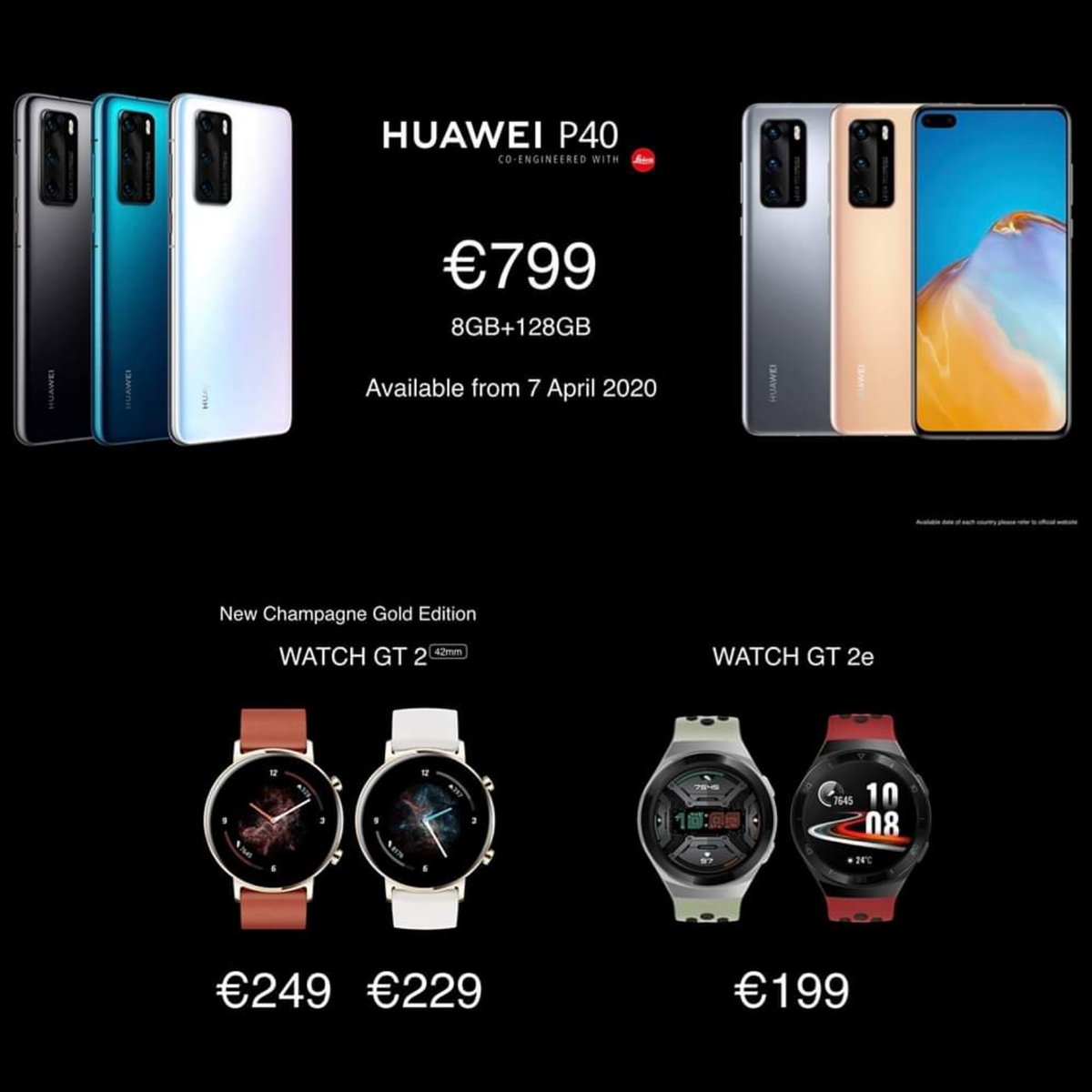 sdb_technews's tweet photo. #HUAWEIP40 #HuaweiP40Pro  #HuaweiWatchGT2e https://t.co/oVlTX9RsOL https://t.co/Ry289VdqGt