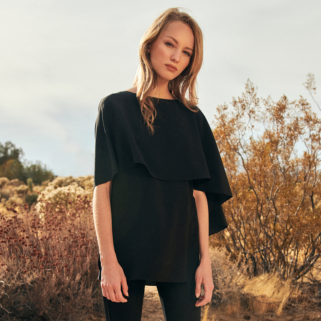 Women who wear black lead colorful lives.