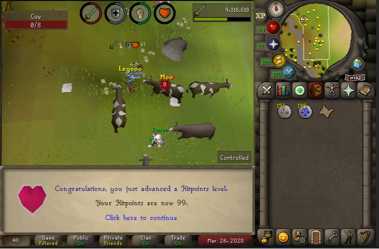 Two__Pints's tweet photo. First 99 on my ironman!! :) Hitpoints!! #IMProgress https://t.co/jfrlfe1olP