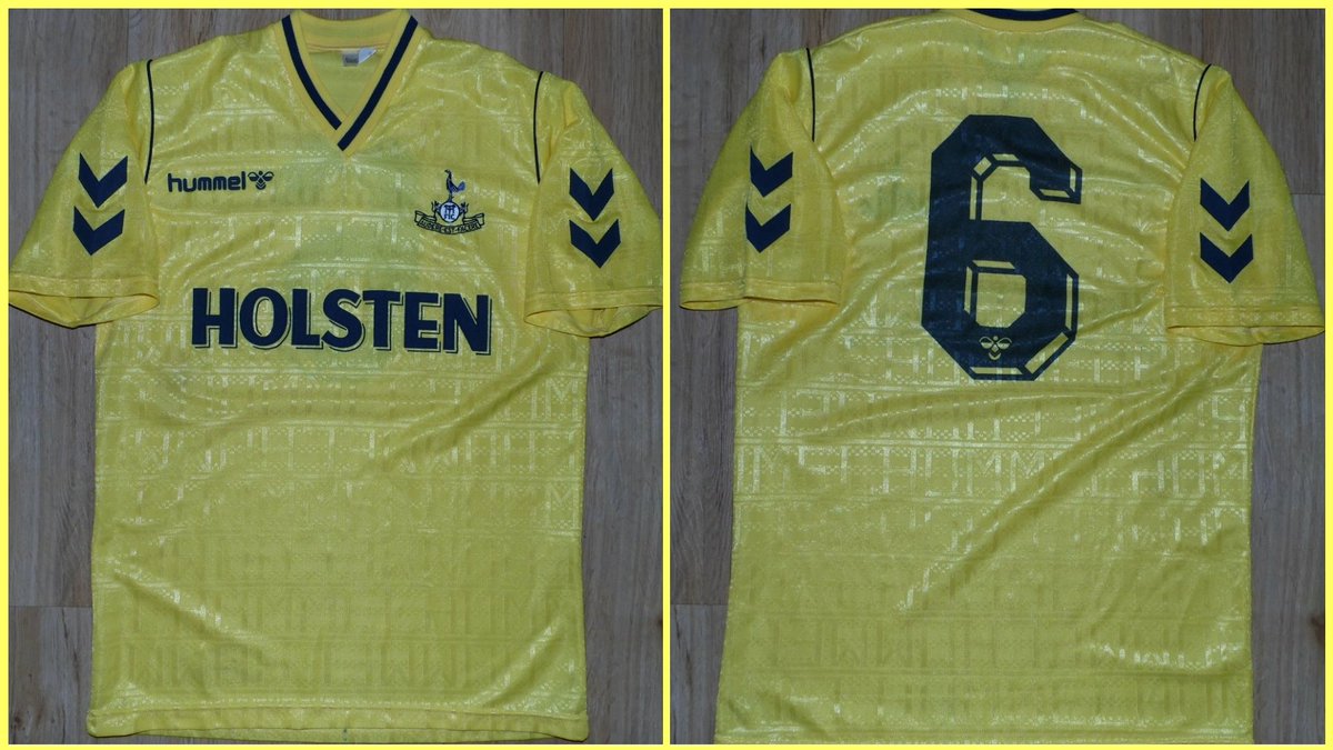 Day6 -A real legend @SpursOfficial who wore the 6 with pride. @Webb04 produced an iconic @BookPerryman from the fa cup final in 81 so felt Mabbutt deserved day 6. This shirt was worn by Mabbutt in the 2-1 loss vs AC Milan in the Wembley Makita cup in 1988 -Day 7 is non negotiable