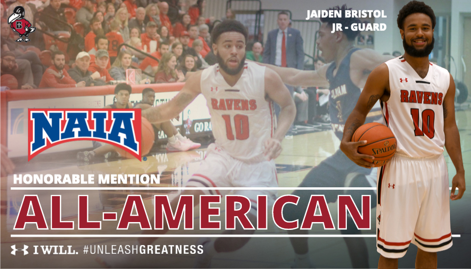 ravenathletics's tweet photo. Jaiden Bristol named 2020 NAIA Men's Basketball All-American | https://t.co/ISJCOdSvrQ | #UnleashGreatness https://t.co/kiXKwH47zp