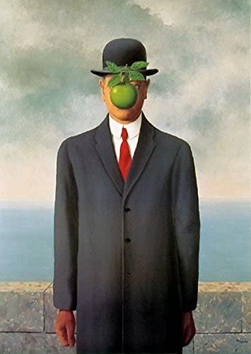 CasoncNthc's tweet photo. In Art 1 we tried to recreate a famous art piece using things we could find in our house.  I did The Son of Man by Rene Magritte
#AliveArtSelfie https://t.co/NG3DKVjelT