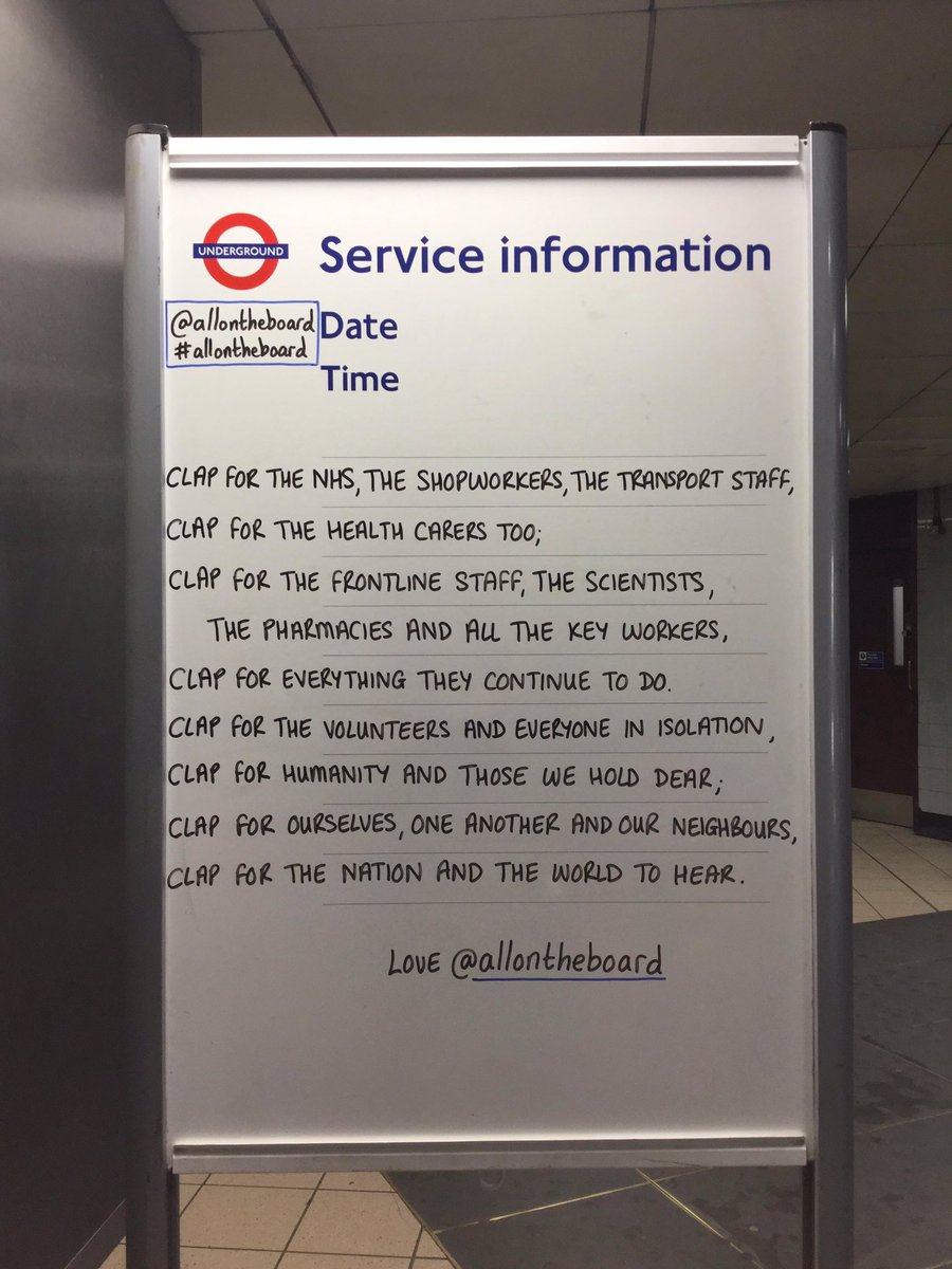 At 8pm clap for the NHS, the Healthcare staff, the Frontline staff and the Key Workers. Let’s make it loud enough so they can hear. <a href="/allontheboard/">All On The Board</a>

#clapforNHS #clapforourcarers #ClapForCarers #clapforyourcarers #NHSThankYou #NHS #StayHomeSaveLives
