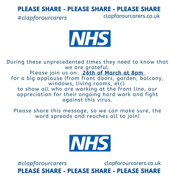 PrismPowerUK's tweet photo. Showing support for our incredible NHS staff who are working tirelessly on the frontline in the fight against #Covid19 👏💙👏 #clapforourcarers #clapforNHS #thankyouNHS https://t.co/axPyO8Smn5