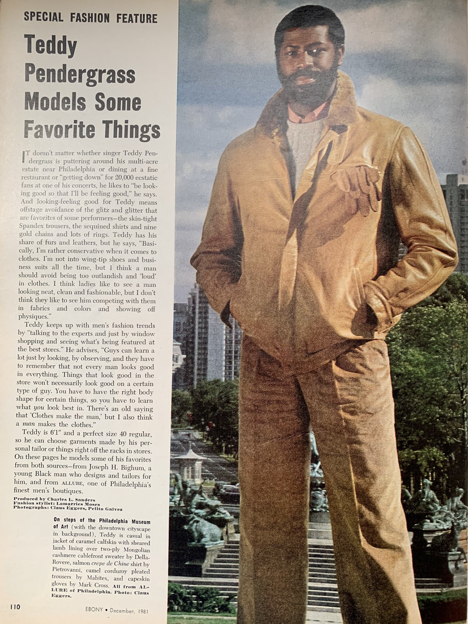 April 1973. Found this feature. Happy Birthday Teddy Pendergrass  . 