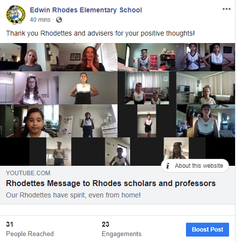 Check out our fantastic Rhodettes! #Rhodesrocks #spreadhopeCVUSD facebook.com/rhodescvusd