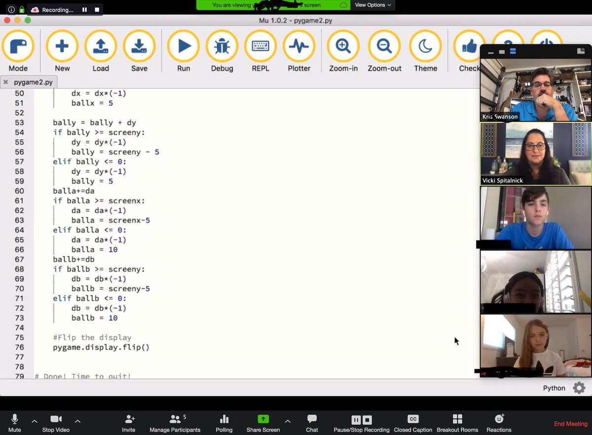 PineCrestSTEM's tweet photo. MS Engineering and Robotics Team members have pivoted from their competitive projects to learning new skills like Python and CAD to better prepare them for next season! They meet online several times a week to share and learn more. #PCiLab #PCEngineering #PCRobotics https://t.co/MxNYHJstXP