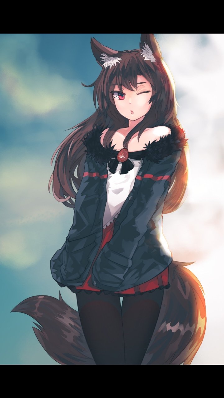 cute anime wolf girl