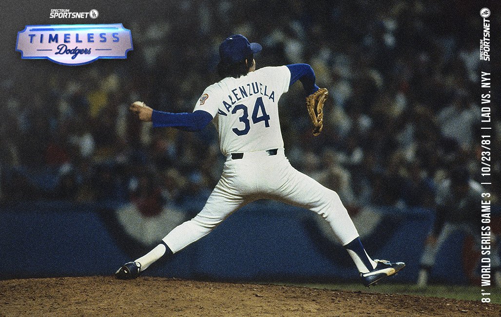 SportsNet LA on X: With the #Dodgers down 2 games to the Yankees, Fernando  Valenzuela stepped up and threw 146 pitches in a complete-game victory.  Relive Game 3 of the 1981 World