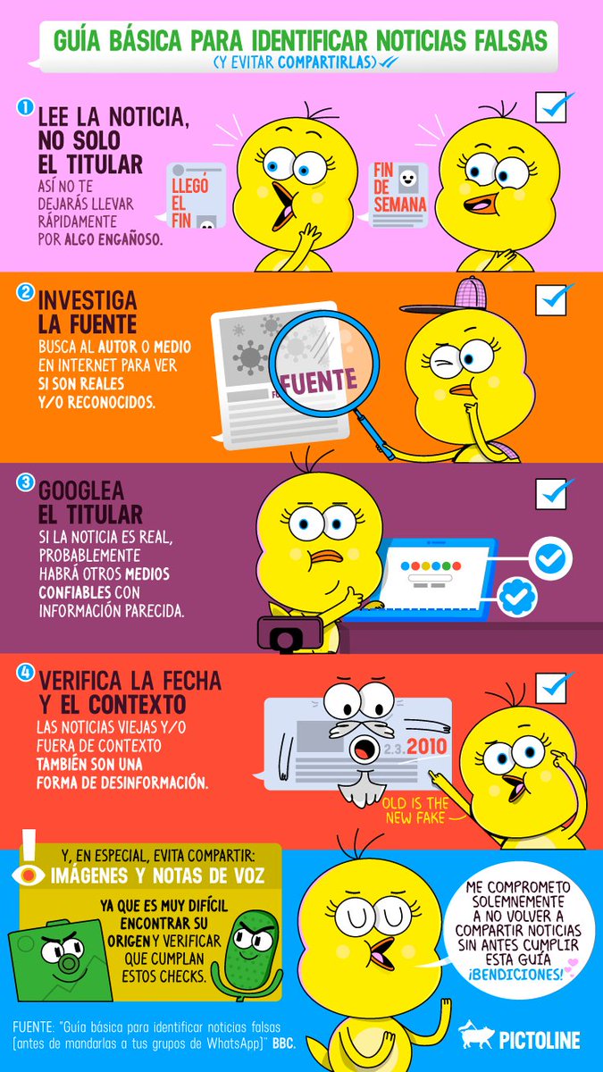 Guía básica para identificar noticias falsas 🔍👀
 (Y evitar compartirlas) 😅