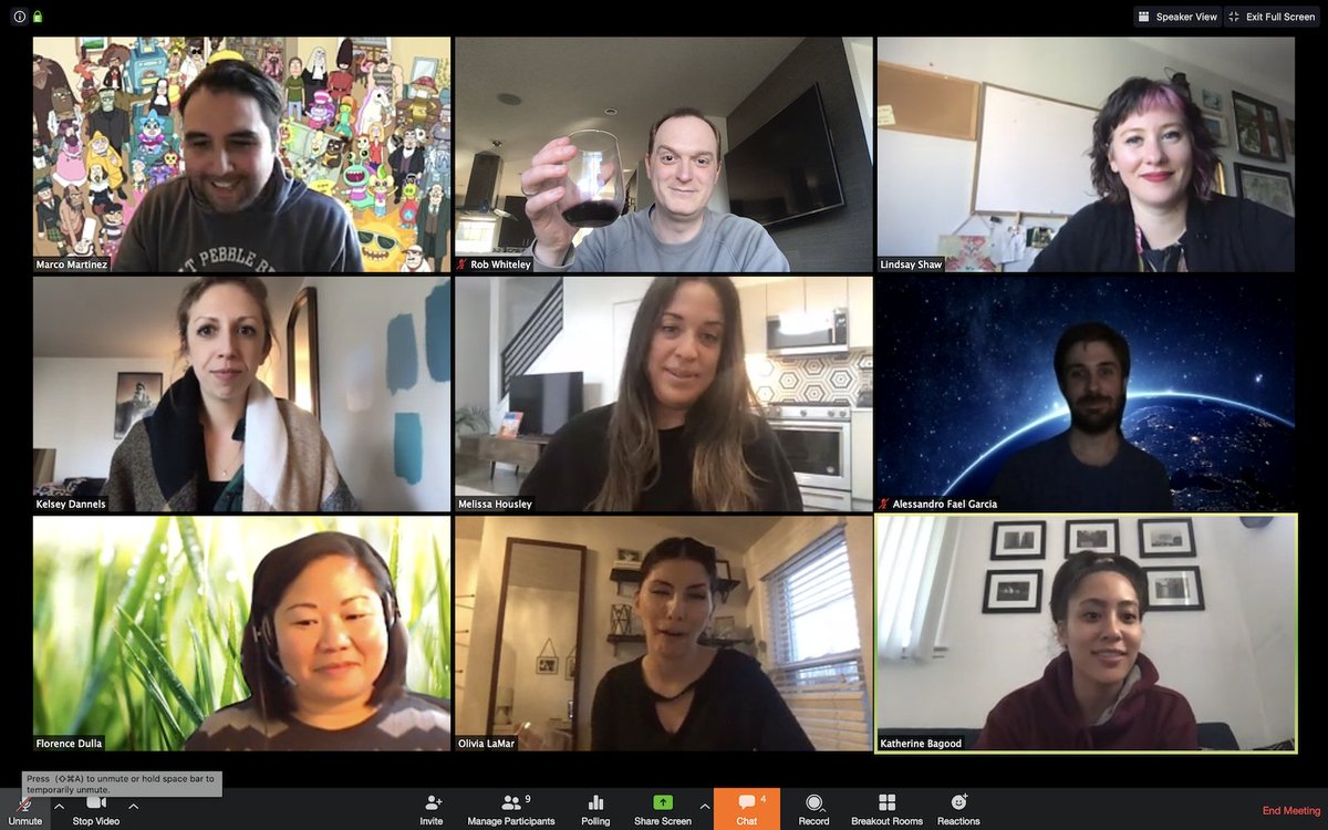 rwhiteley0's tweet image. Making the best of social distancing means team virtual happy hours. Had a good time! The only rule? Can’t talk work and can’t talk COVID-19. You can still stay home and make meaningful connections with people! #StopTheSpread #CodeConnects