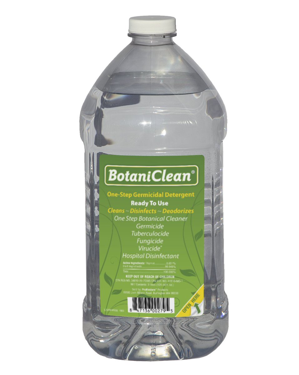 ProRestore's BotaniClean is now one of the EPA-registered disinfectant products included on List N: Disinfectants for Use Against SARS-CoV-2 (listed under EPA no. 34810-25). Contact your Legend Brands distributor. Info: ow.ly/SC6S50yX4KQ #LBRestore #Coronavirus