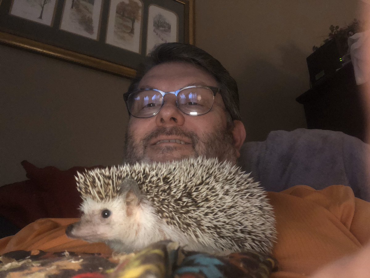 Doing my best to tame the beast, Oliver Prickles!