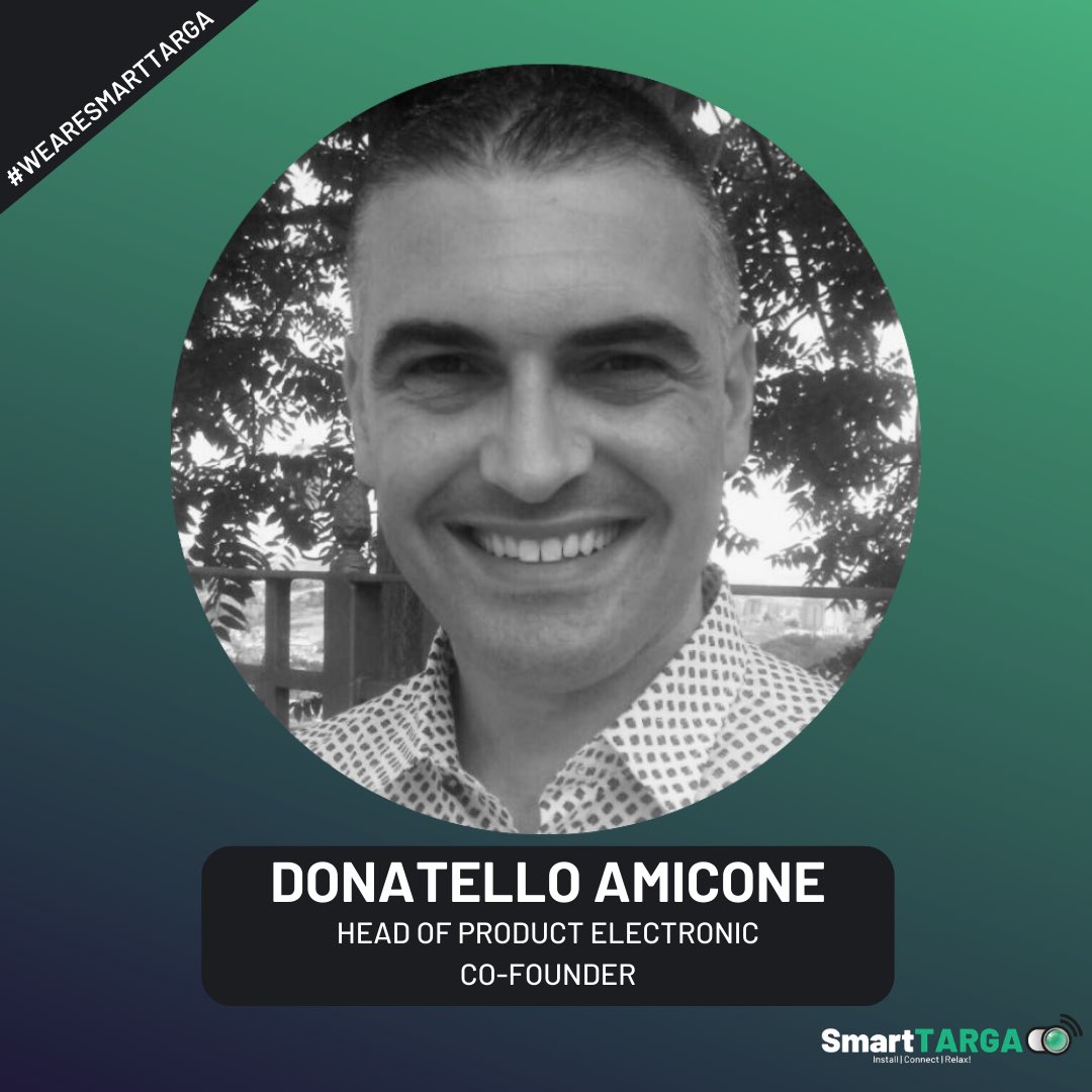 entropeyetech's tweet photo. Il nostro #Team si allarga! 
Diamo il benvenuto a Donatello, Hardware Engineer dalla grande esperienza che in #SmartTARGA ricoprirà il ruolo di “Head of Product Electronic”.
#WeAreSmartTARGA
#InstallConnectRelax https://t.co/eHK7lHETXG