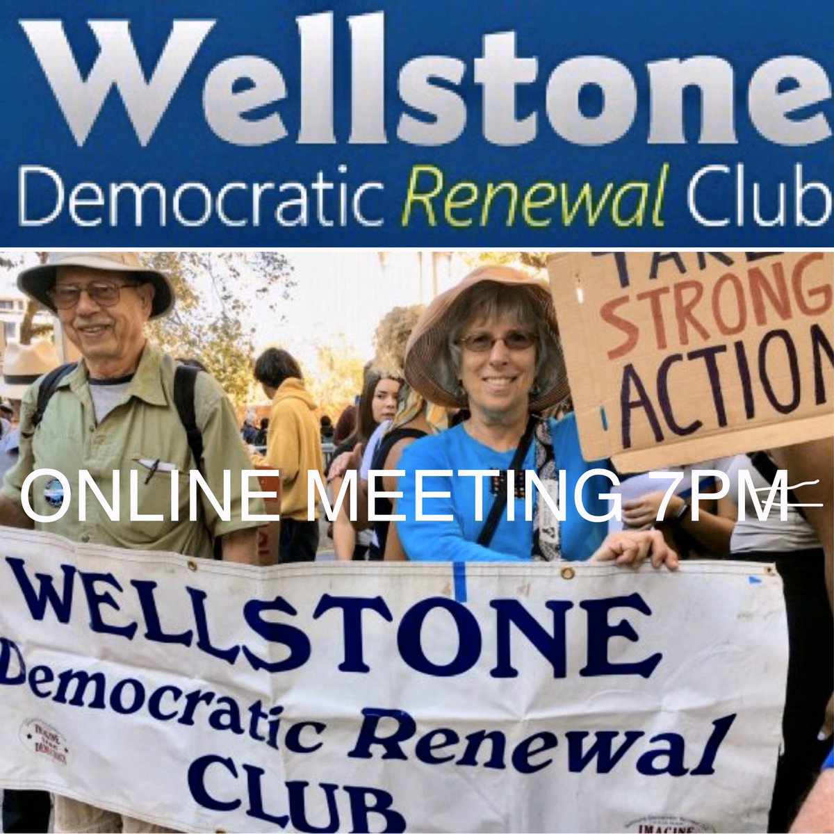 jeanquan's tweet photo. #WellstoneDemocraticClub meets 7pm tonight #online, all invited. How we organize to #dumptrump:
https://t.co/cT6HoqXAI3
🌊#PamelaDrake, #DrakeTalk Oakland
🌊#LeoCasey, #AlbertShankerInstitute, national #Democratic strategy
🌊#MaxElbaum, peace anti-racist activist
#voteblue https://t.co/mxgYRZMlJv