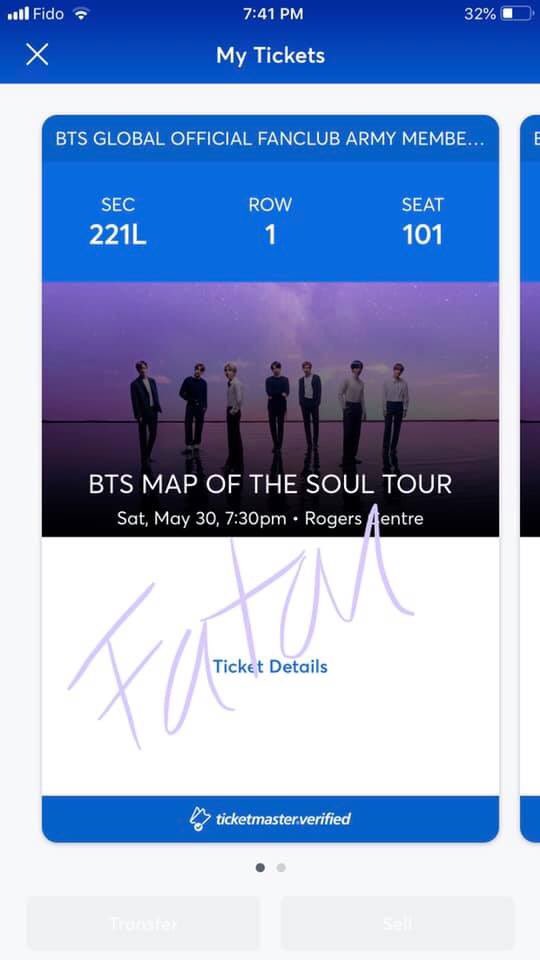 fatoutounkara's tweet photo. WTS #BTSCANADA2020 #BTSintoronto #BTStoronto #BTStour2020 #BTSTICKETSELLING #btstickets @btsticketcanada Now that we know that the tour will be rescheduled, here we go 🙂
I’m selling 2 tickets for D1 at Rogers Center. (Section 221-1st row-seats 101-102) DM me if you’re interested https://t.co/A15ENRmNGP