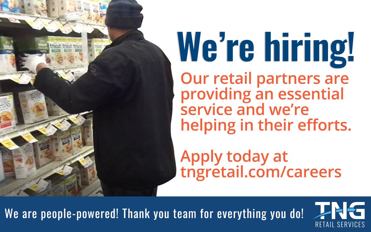 TNG_Retail's tweet photo. You need to take care of your family! We need to help our retail partners during this unprecedented time!

If you or anyone you know is in need of income, go to https://t.co/zXN5CZBFTj. Part-time, permanent part-time, full time, flexible hours. https://t.co/35ORIibCSJ