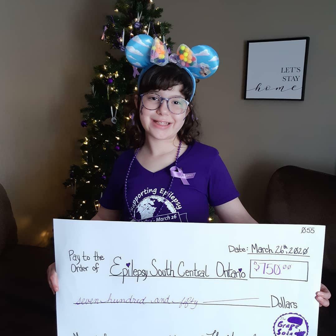 EpilepsySCO's tweet photo. THANK YOU, Claire &amp; Angela, for the great work from the Grape Soda Cause!! Here is an email we received from Angela this morning!

#PurpleDay https://t.co/1HGR9Rokjy