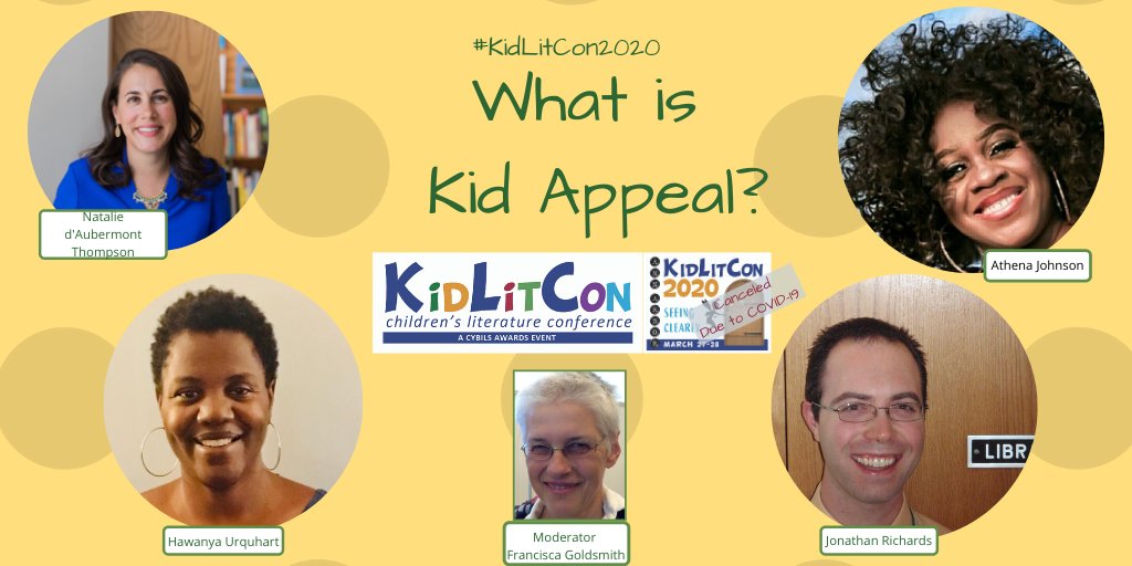 KidLitCon (@kidlitcon) on Twitter photo A would've-been-great #KidLitCon2020 panel - What is Kid Appeal? w/ Athena Johnson of Black Stone Bookstore, Natalie d’Aubermont Thompson of Living by the Page, school media specialist Jonathan Richards, & <a href="/elaandmore/">ELA with Urquhart</a> of @projectlit313 ; moderator <a href="/pubspotlight/">Giustino Vergerio</a> A would've-been-great #KidLitCon2020 panel - What is Kid Appeal? w/ Athena Johnson of Black Stone Bookstore, Natalie d’Aubermont Thompson of Living by the Page, school media specialist Jonathan Richards, & <a href="/elaandmore/">ELA with Urquhart</a> of @projectlit313 ; moderator <a href="/pubspotlight/">Giustino Vergerio</a>