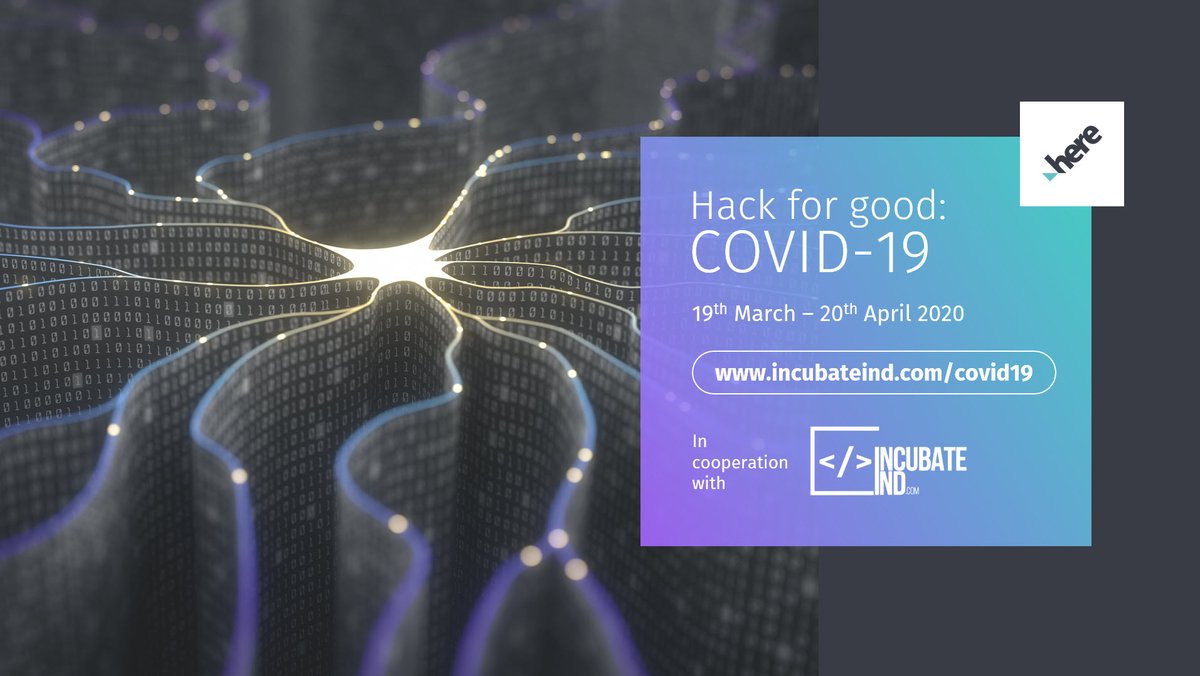 heredev's tweet photo. We invite all developers worldwide to participate in our online hackathon to build solutions or applications that may help in the fight against COVID-19. Register now: https://t.co/PbGW5BVLvT #Hackathon #HackforGood #BuiltWithHERE https://t.co/S2onK7VQfW