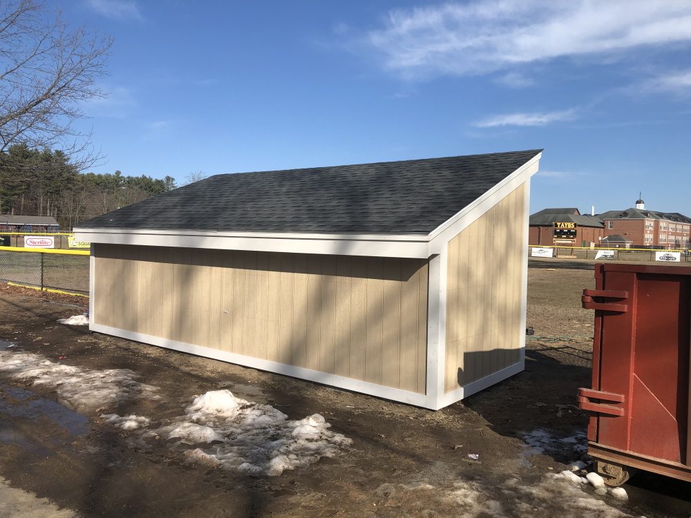 Dugout construction is almost complete! Next step is to get a good TAYBS themed paint job! Brand new fencing between first base and third base, including an all new backstop start construction next week! We may be stuck indoors right now, but we will get to a season soon!!