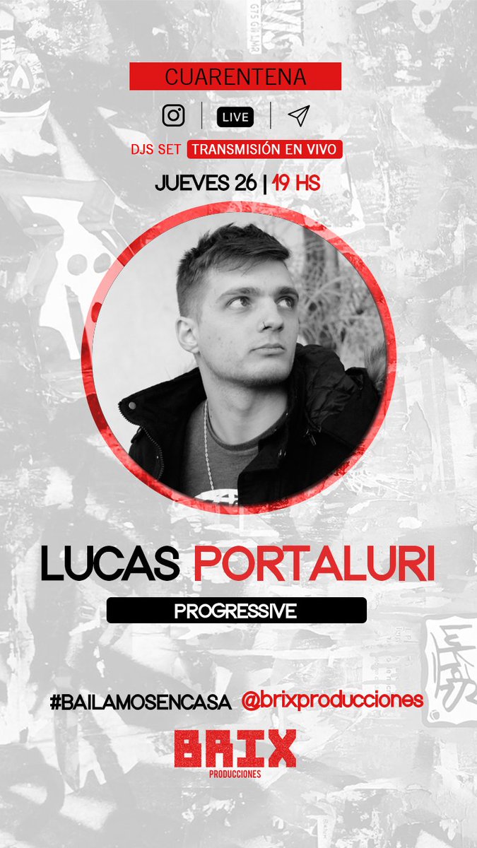 BrixProduccion1's tweet photo. HOY #BailamosEnCasa
En vivo por instagram (brixproducciones)

19 hs LUCAS PORTALLURI (parana)
21 hs MATI PULPEIRO (rosario)

Los esperamos 🎉 https://t.co/62S8k9FJMJ