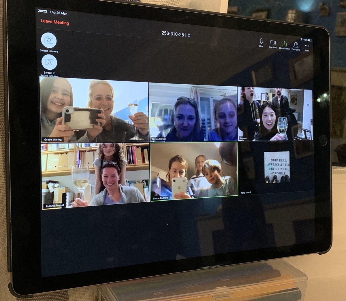 GraceWaring22's tweet photo. Had my first ever Zoom virtual drinks party 2night π₯³joined by #grumpybluecat, it was such fun! We danced, we laughed. Canβt wait until the next time. Very blessed 2 have such good friends, virtual & otherwise ππΌπ₯³π₯π€£& I drank a whole bottle of fizz, how did that happen?!π³π€·ββοΈπ https://t.co/CJqiVbujbT