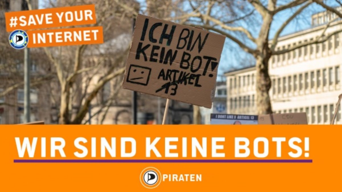 Dr. Patrick Breyer #EU Abgeordneter der @Piratenpartei

„Höchst problematisch ist, dass #Uploadfilter den Weg in immer mehr Gesetzesvorschläge finden, dass die Rahmenbedingungen für deren Einsatz immer schlechter werden.“

#Piraten #SaveYourInternet /UK

piratenpartei.de/2020/03/26/pir…