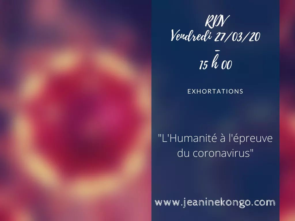 Ma contribution pendant ce temps d'épreuve mondiale demain sur jeaninekongo.com 
#BlogueuseChrétienne #InfluenceuseChrétienne #JKFDD #Covid19 #COVID2019