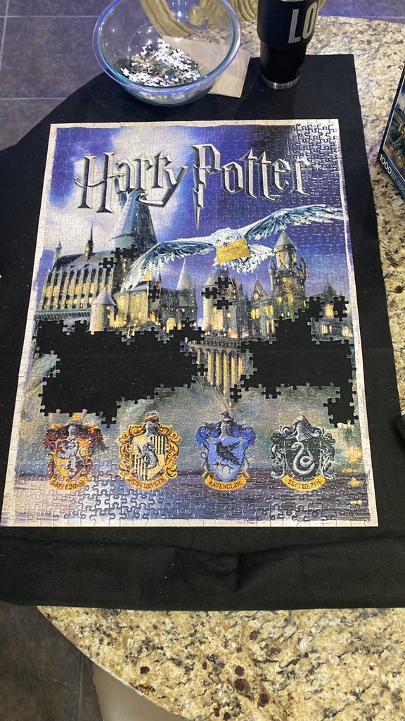 LearnWithLopez's tweet image. How is everyone doing??? Share some of your quarantine activity pictures. Here is a progress picture of my current puzzle.