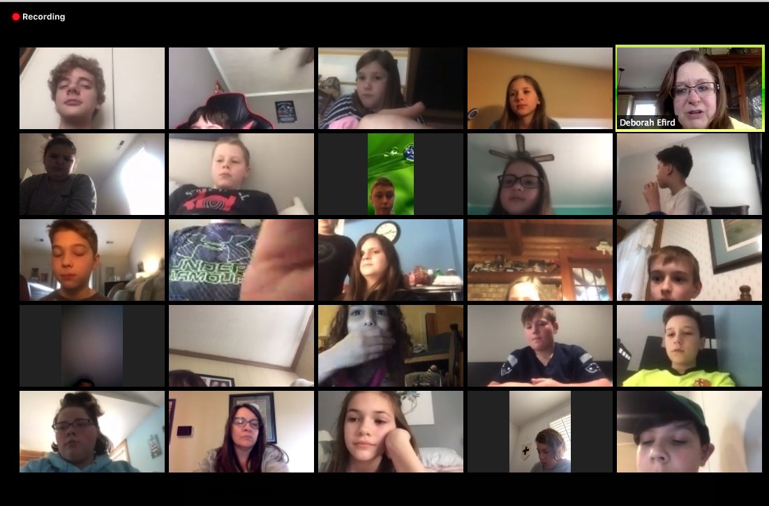4th &amp; 5th graders each had their own grade level Zoom meetings today. Students &amp; staff were thrilled to reconnect, laugh together, &amp; share information about upcoming eLearning activities! <a href="/brookeWpadgett/">Brooke Padgett</a> <a href="/BESrymer/">Donna Rymer</a> <a href="/rymerbl/">Barry Rymer</a> <a href="/BESDiStefano/">Wendy DiStefano</a> <a href="/BESMonday/">Amy Monday</a> <a href="/BEShubbard/">Sherry Hubbard</a>  #RSSeLearning #BESt