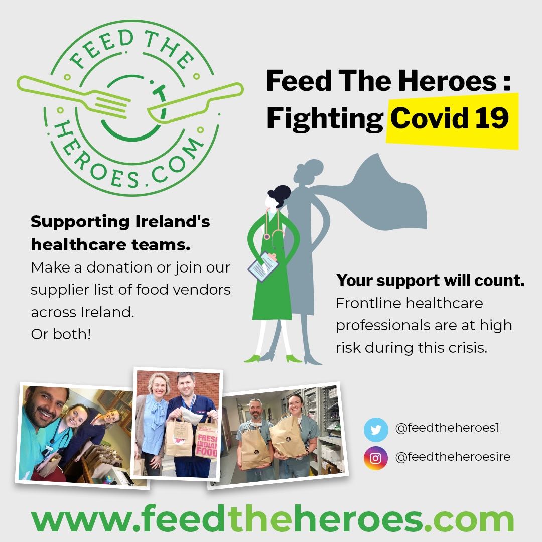 #FuellingTheFrontline by providing necessary &amp; nutritious meals to Frontline Heroes fighting #COVID19 in Ireland | Your Donation Helps | #feedtheheroes 
➡️gofundme.com/f/feed-the-her…
#ThankYouHSE #COVID19ireland