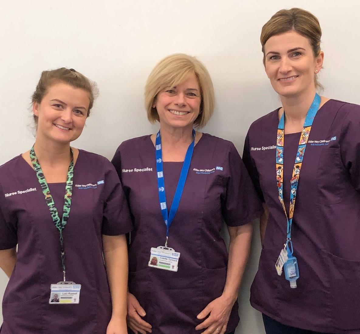 AlderHey's tweet photo. Luci, Colette &amp; Jane are craniofacial nurse specialists &amp; help to manage our cranio clinics. They are part of MDT clinics which are held 3-4 times a week seeing up to 12 patients each time. They also run nurse led clinics too. They are an essential part of the service #hospital https://t.co/ag324smUvA