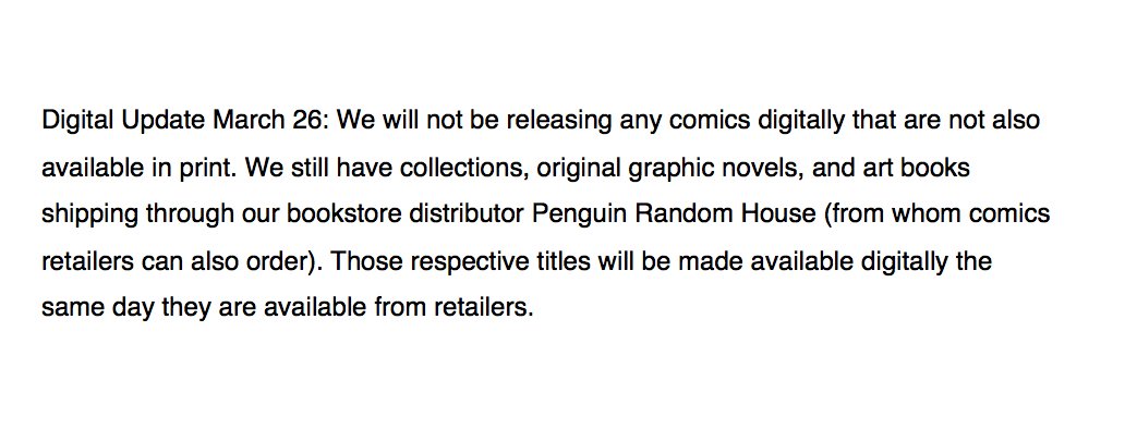 DarkHorseComics's tweet photo. Update on digital releases, March 26: https://t.co/le33rNuQSb