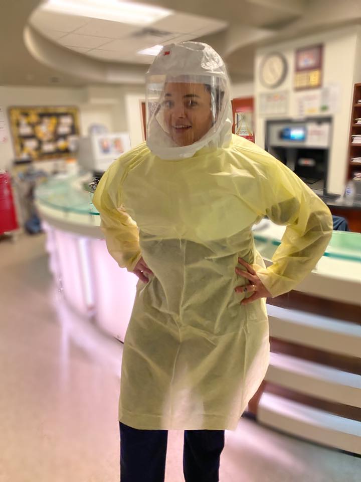 OUNursing's tweet image. Proud of Amber, OU CON alum &amp;amp; faculty, getting ready (pre-gloved) to fight the #COVID19 battle &amp;amp; continue her dedicated work at @oumedicine. Nursing is critically important to the world. Strength to our health professional colleagues. #OUNursing #YearoftheNurseandMidwife.