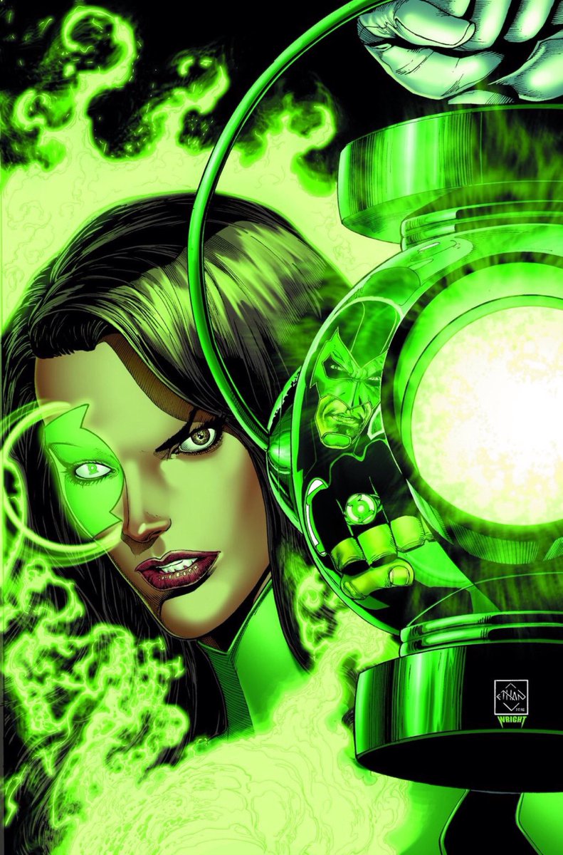 Day 26: JESSICA CRUZ aka GREEN LANTERN! Struggling with PTSD after witnessing the deaths of her friends, Jessica was possessed by the Ring of Volthoom. After conquering her fears and breaking free of Volthoom's grasp, Jessica was chosen to be a Green Lantern.  #WomensHistoryMonth