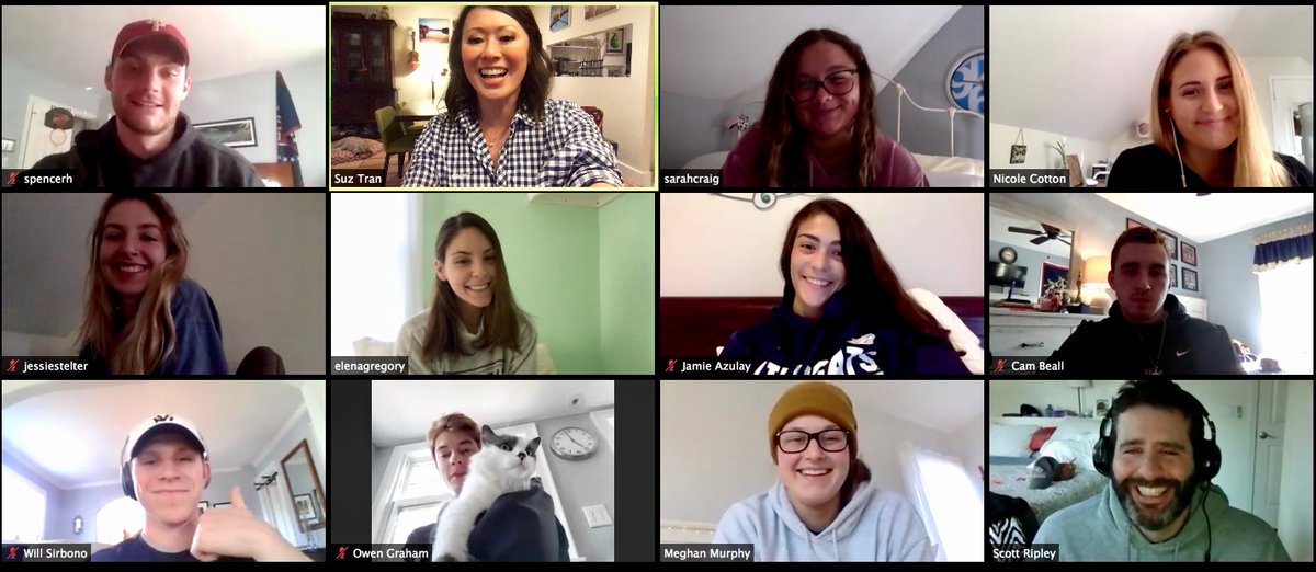 What's it like in TV news in the time of #COVID19 -Got to talk about it w <a href="/Ripleyvideo/">Scott Ripley</a>'s <a href="/UofNH/">University of New Hampshire</a> journalism class. We talked about <a href="/PerryNBCBoston/">PerryNBCBoston</a>'s recent story, @KatNBCBoston's use of a boom mic, <a href="/PeteNBCBoston/">Pete Bouchard</a>'s home green screen &amp; @philnbcboston home studio. #NBC10Boston #NECN