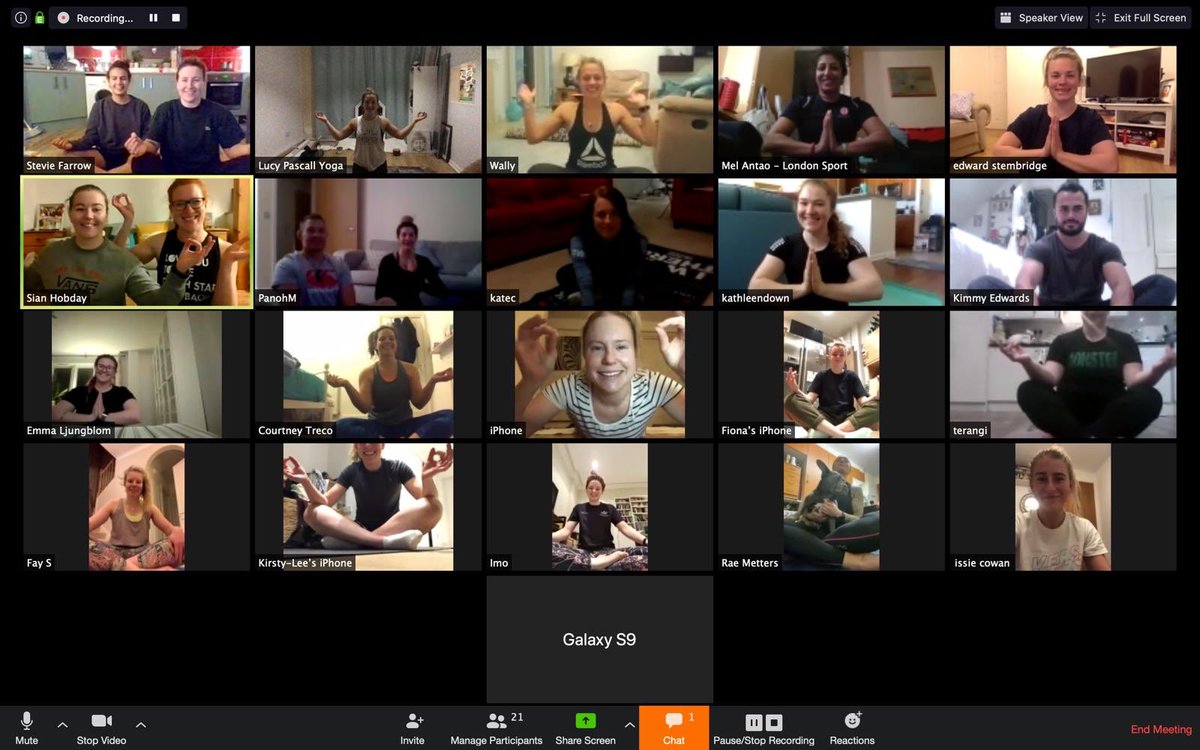 📸 Huge shout-out to Lucy Pascall for hosting tonight’s very first virtual yoga session for our Richmond Women! 🧘‍♀️ 

Great to see so many smiling faces despite everything going on. 😍

💛❤️🖤

#ThisIsRichmond #RichmondFamily