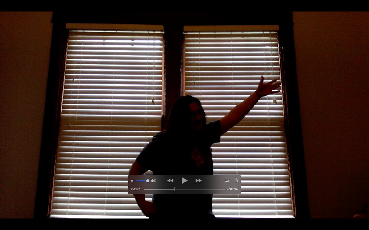 MHmusicroom's tweet photo. My dear #MHPatriot 2nd graders don't get to rock the house tonight at their music show. I made a video of myself performing the show so they can rock it at home. Check out my sweet air guitar. #orffposse https://t.co/F8u9EVf5kB