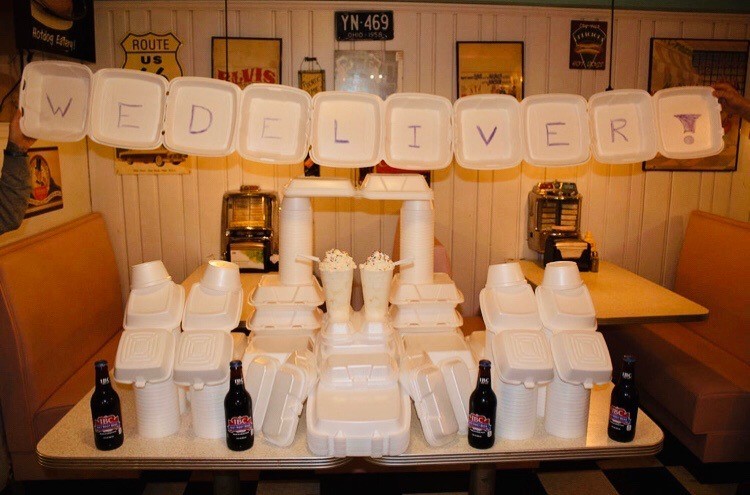 DogsDans's tweet photo. Dan's Dogs will continue serving Medina by pickup &amp; delivery.  Order at 330-952-2925 or online at https://t.co/DpNRGznlep Open M-Th 11-8, Fri and Sat 11-9 and Sun 11-4. Serving ORIGINAL HOT DOG CREATIONS since 1991! #dansdogs #curbsidepickup #staypositive #medinaeats https://t.co/ZAZRAsKQCp