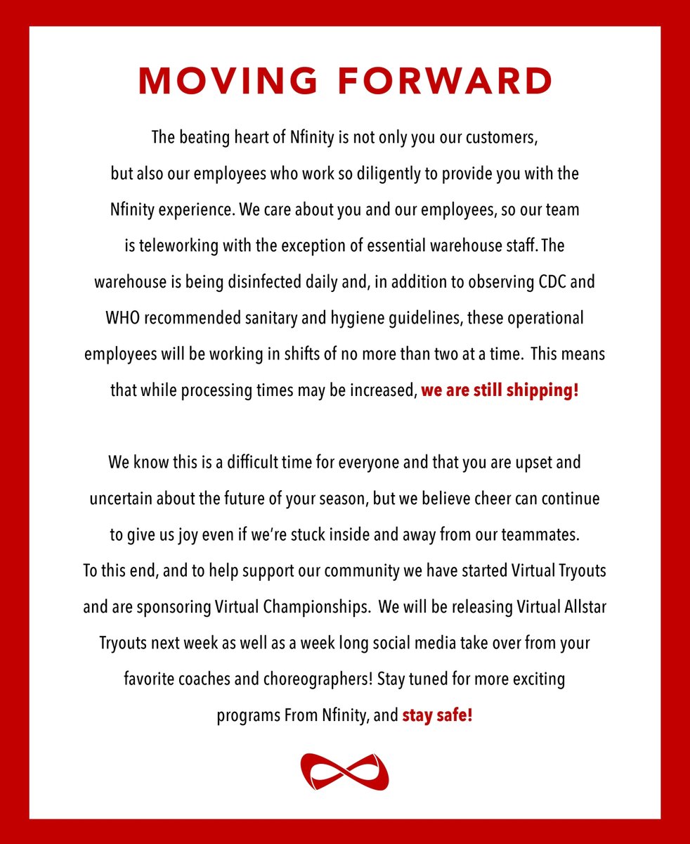 Nfinity's tweet photo. Keep cheering... We are!! #Nfinitystrong ♾ https://t.co/TgjirFYGo4