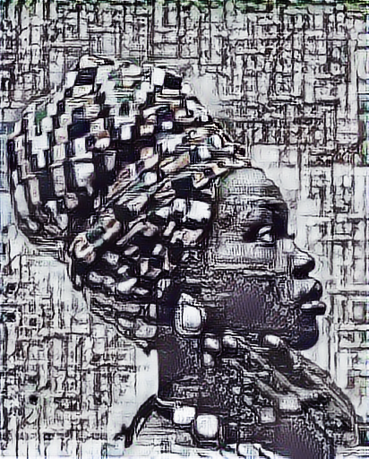 diopfode's tweet photo. Lockdown fever got me creating art with @TensorFlow and Keras #AfroFuturism #DeepArt #DeepLearning #Kebetu #Senegal #DeepAfro @galsenai https://t.co/O7hMgpynyZ