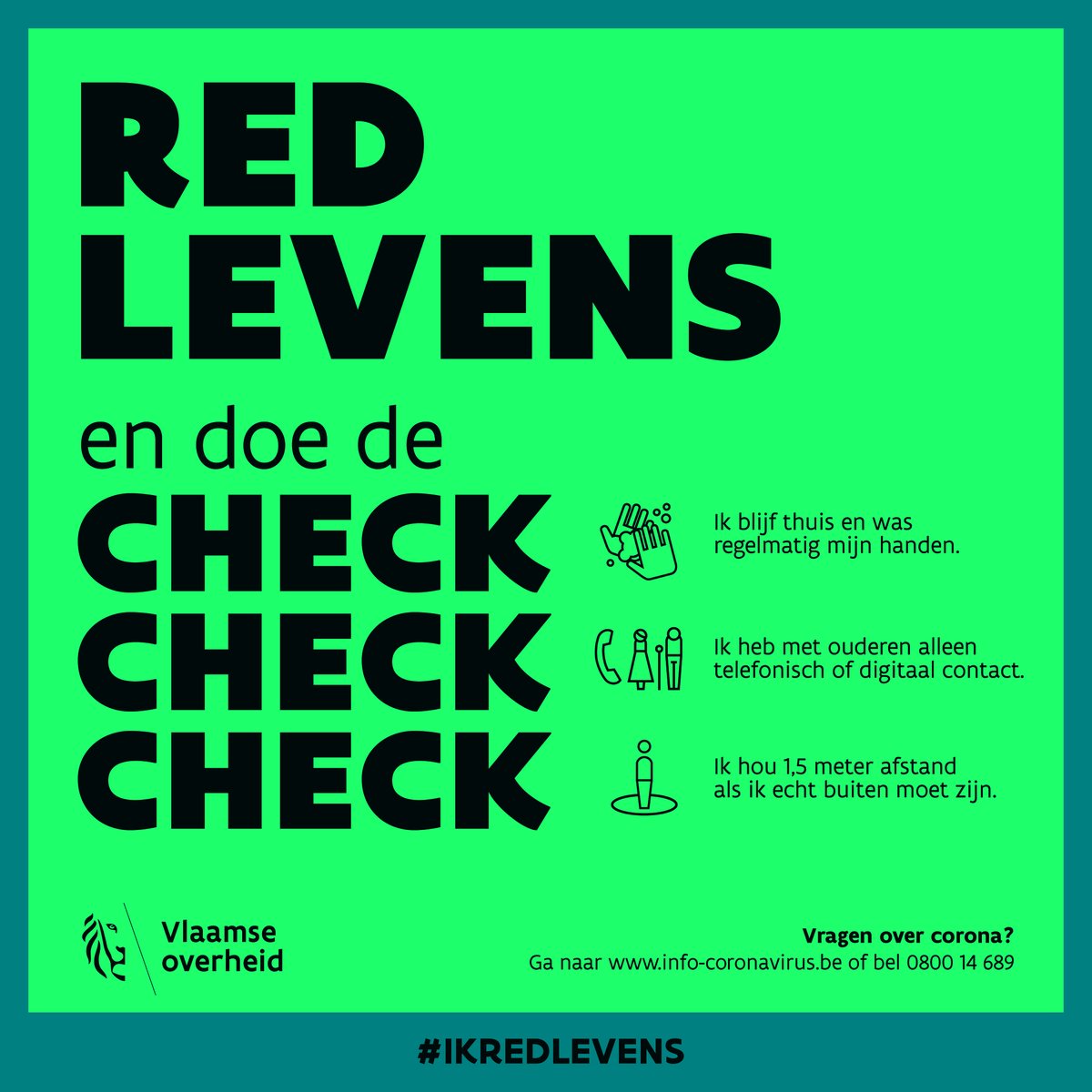 StadDamme's tweet image. Delen mag, doen nog beter: #IKREDLEVENS #CheckCheckCheck!