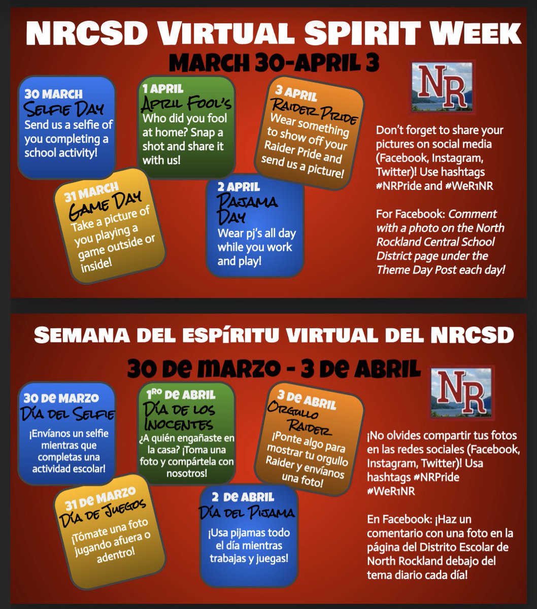 KFelicello's tweet photo. Get ready #nrcsd #nrchat #Wer1NR #NRpride #edchat #education https://t.co/GqpdyuJxoM