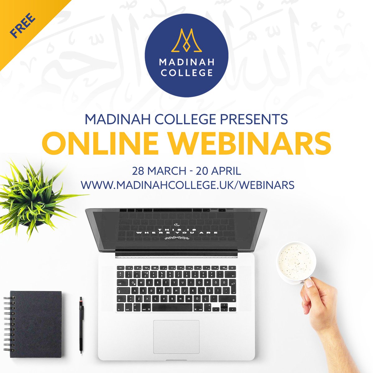 madinah_college's tweet photo. 💻📚 FREE Online Webinars 💻📚 

Our webinars consists of different topics pertaining to our religion and will be delivered by taught graduates from Islamic Universities, professionals and students.

https://t.co/aXznQ5trMT https://t.co/L1Gmhz13lV